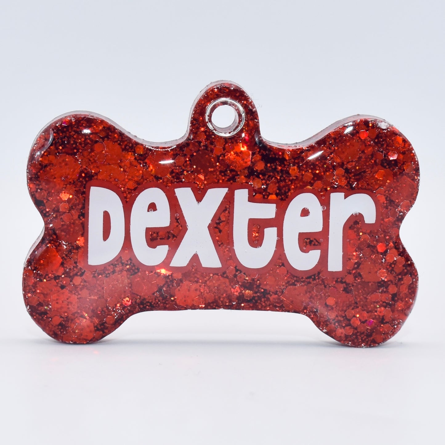 RUBY RED GLITTER TAG