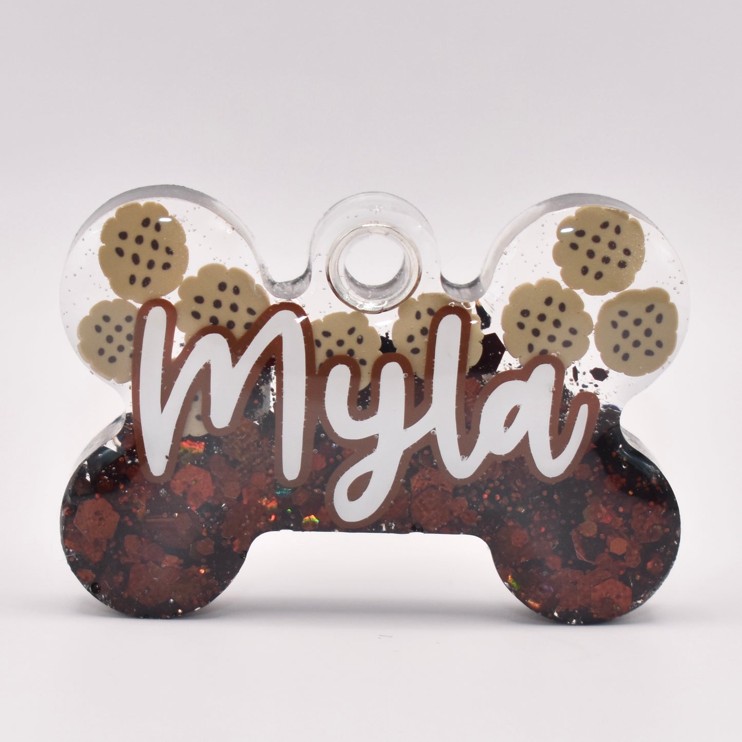 COOKIE HALF GLITTER TAG