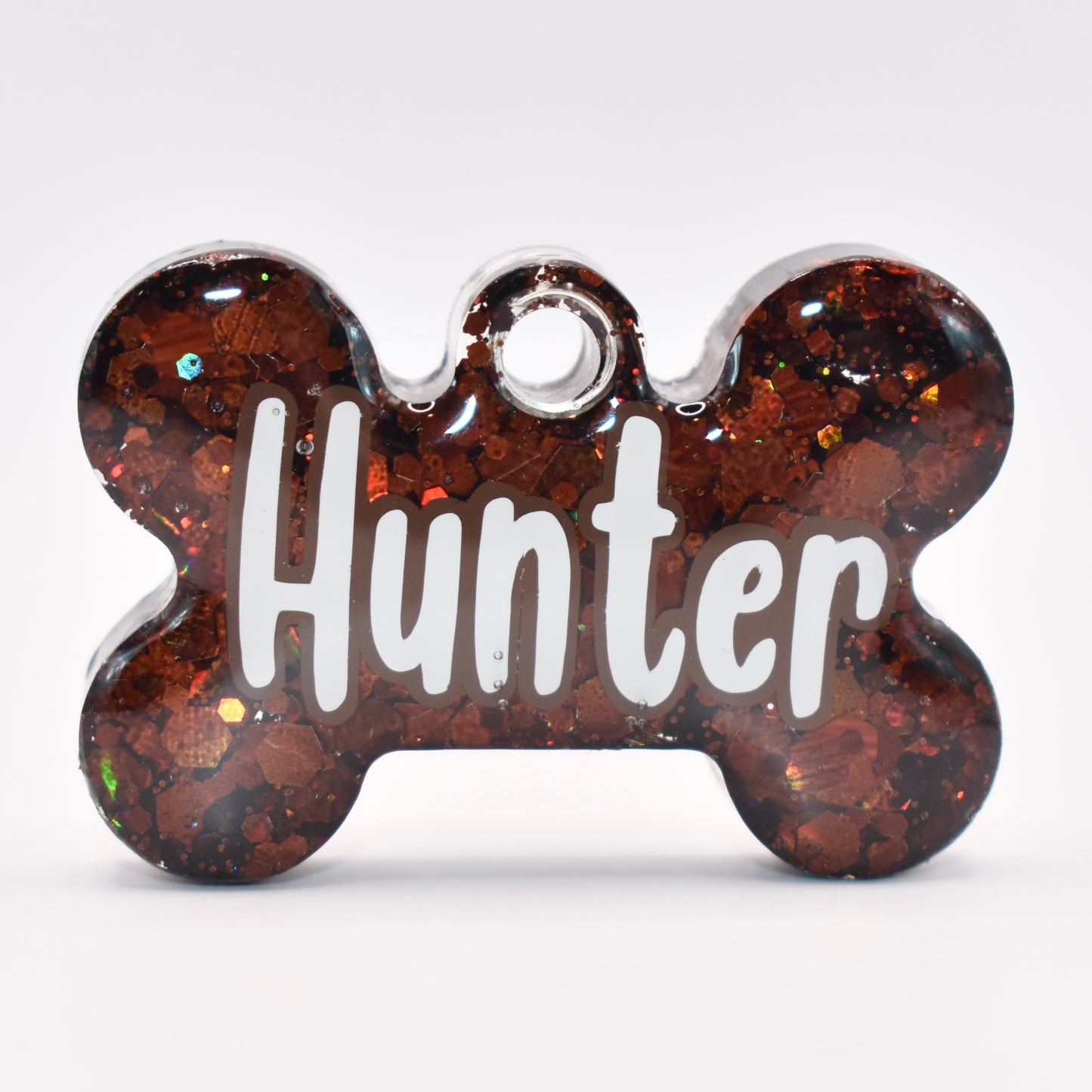 BROWN GLITTER TAG