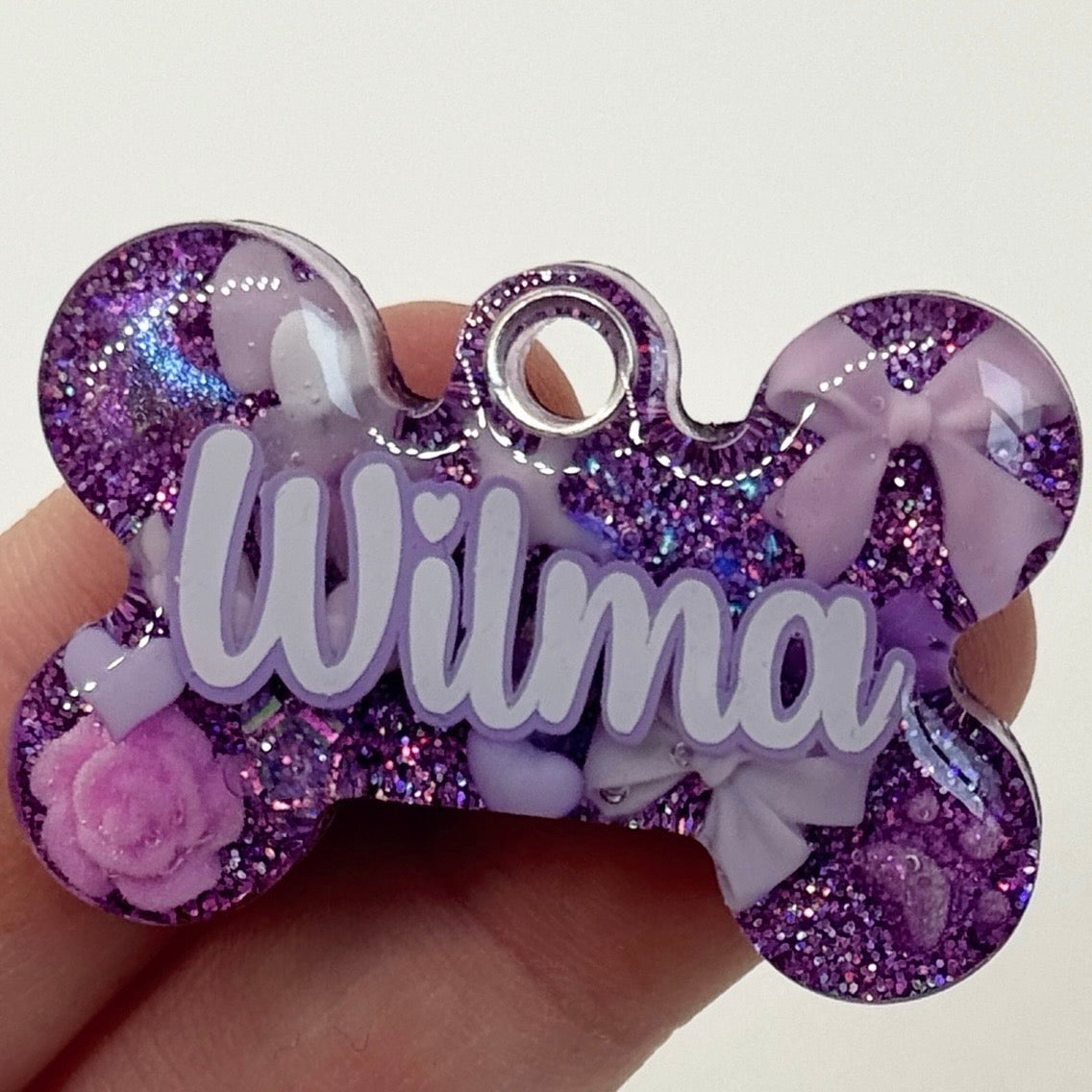 PURPLE THEME CLAY MIX TAG