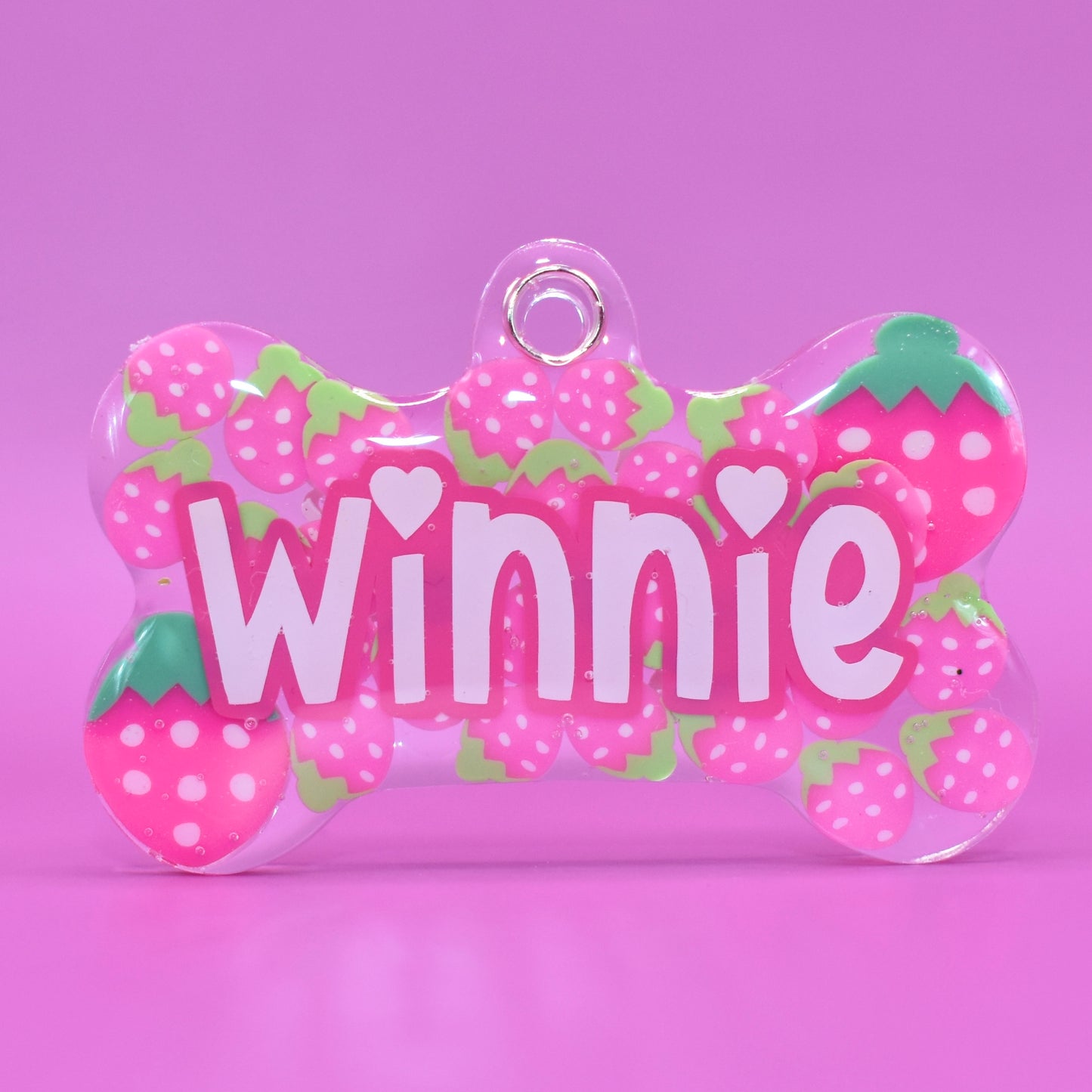 PINK STRAWBERRY TAG