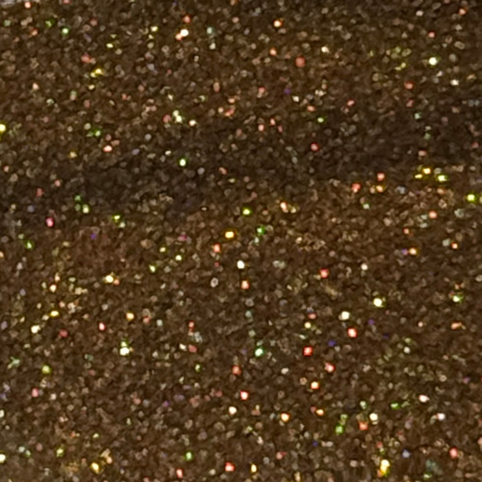 XMAS GOLD FINE GLITTER TAG