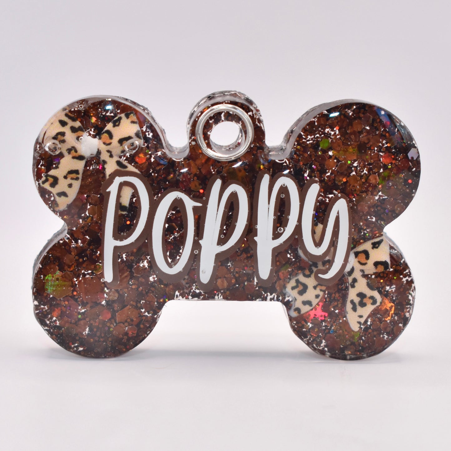 LEAPORD PRINT BOW TAG