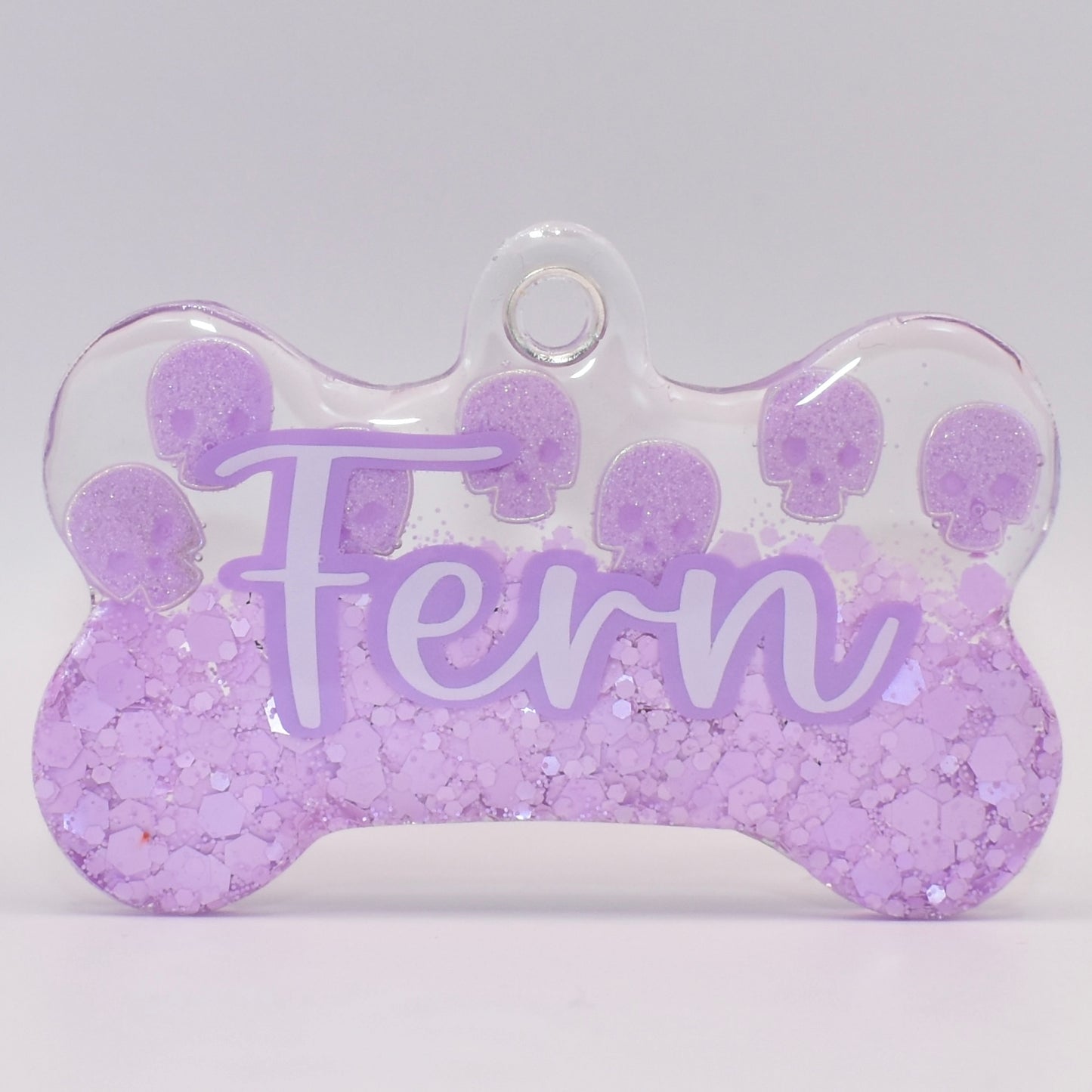 LILAC SKULL | GLITTER TAG