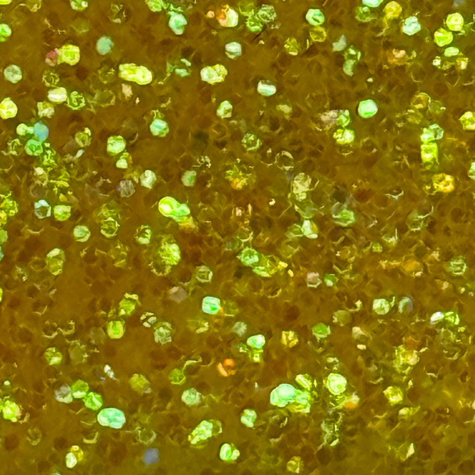 FINE YELLOW GLITTER TAG