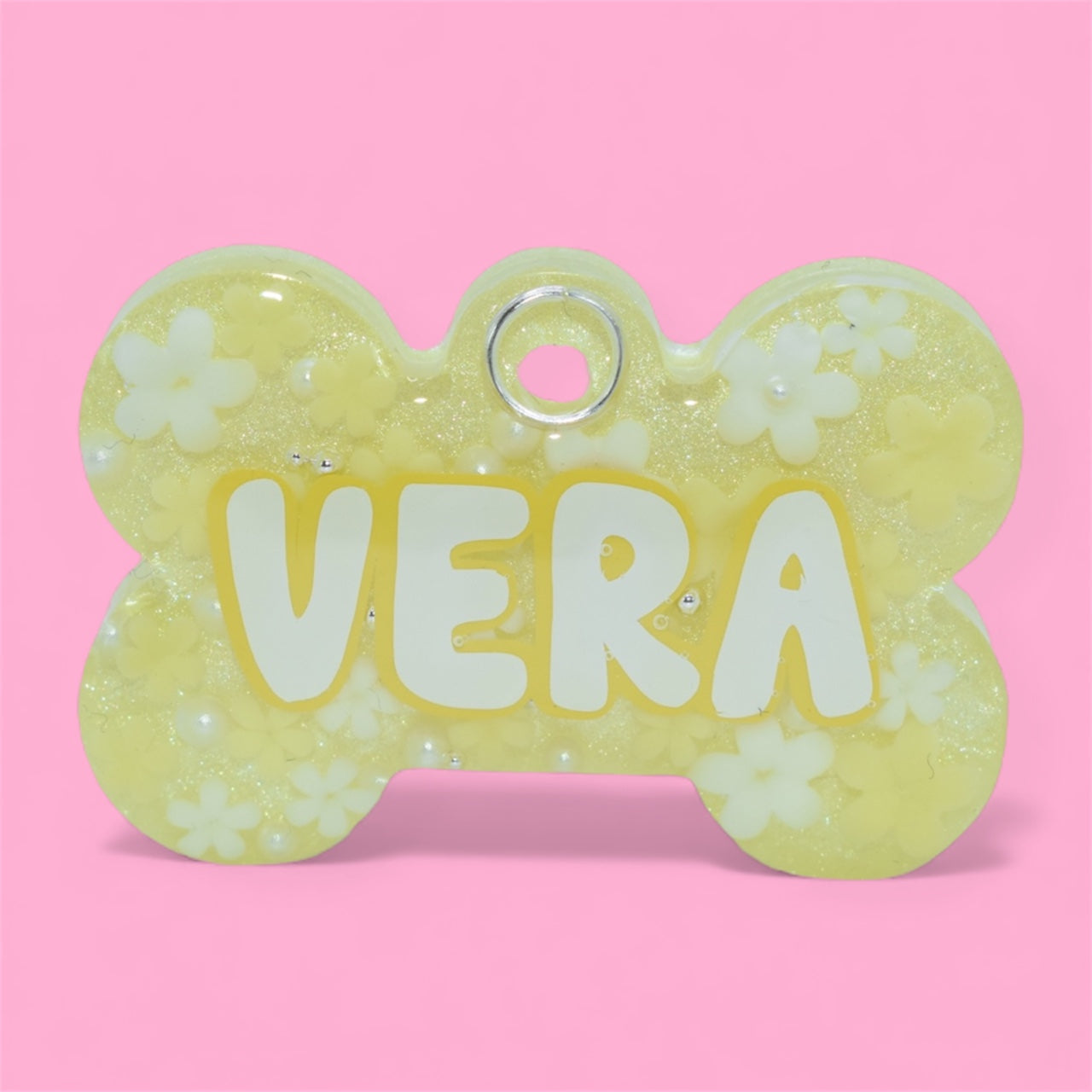 Yellow Pretty Petals Tag