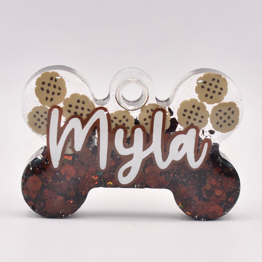 COOKIE HALF GLITTER TAG