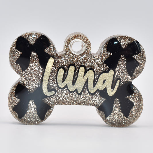 BLACK BOW TAG