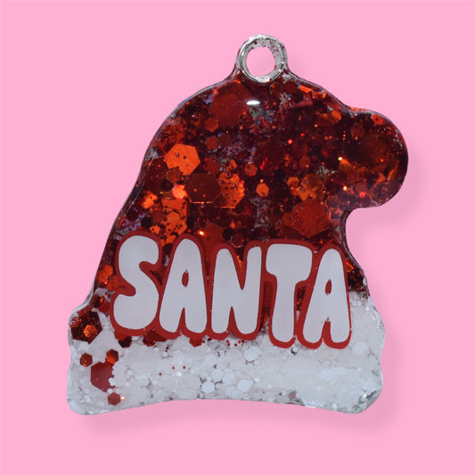Santa Hat Shape Tag