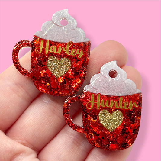 Hot Chocolate Mug Shape Tag