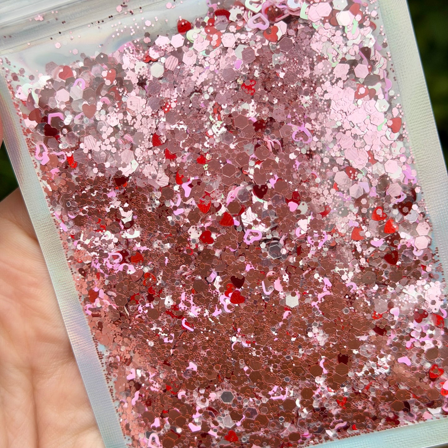 The Rosie Glitter Tag