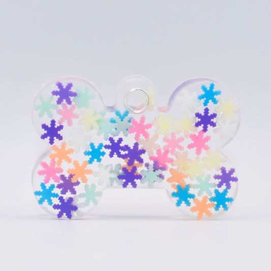 COLOURFUL SNOWFLAKES TAG