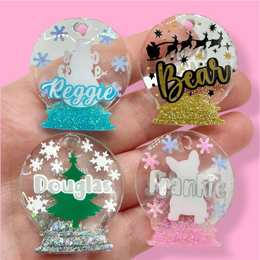 Snow Globe Shape Tag