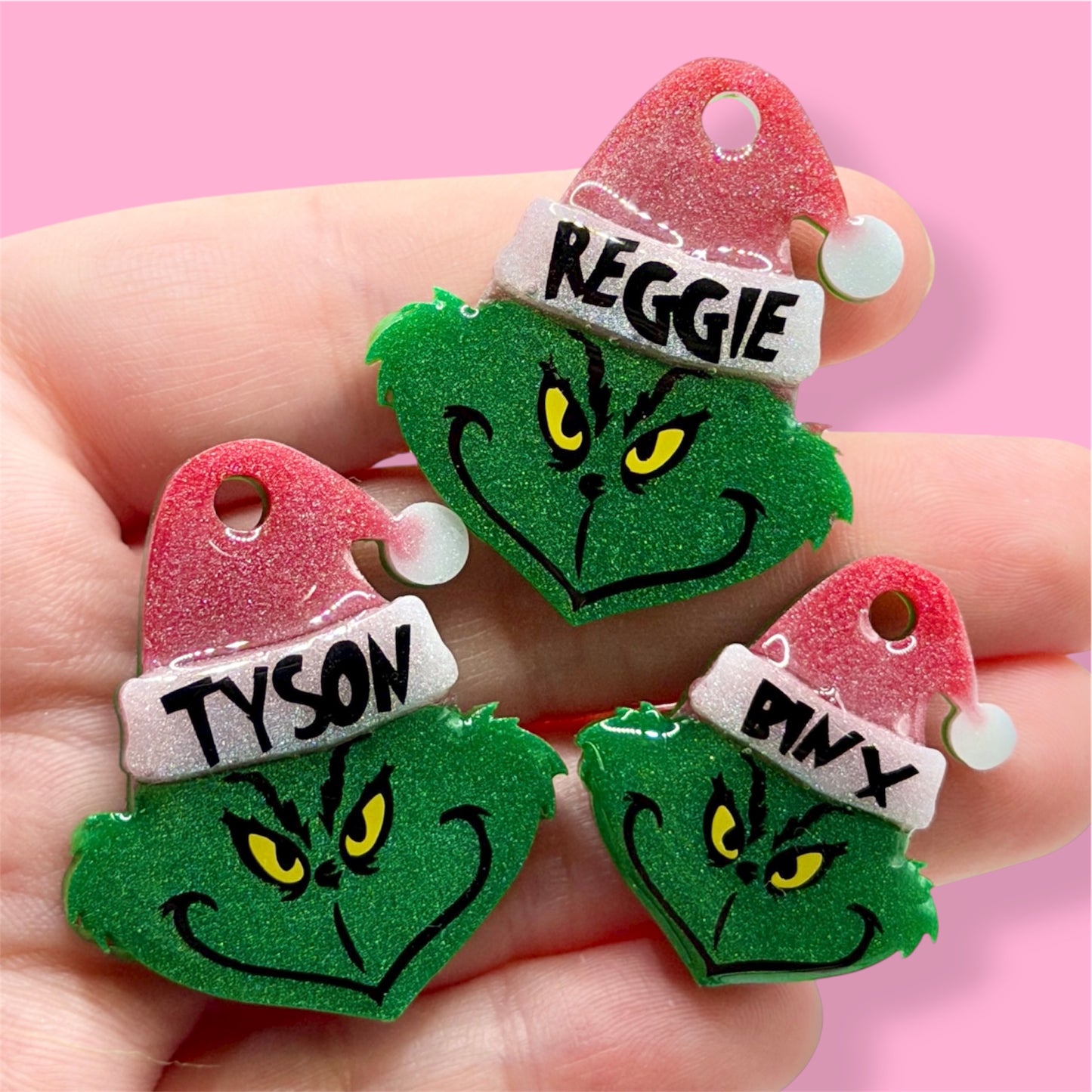 Grinch Shape Tag