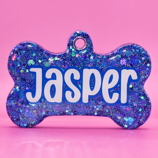 Blueberry Glitter Tag