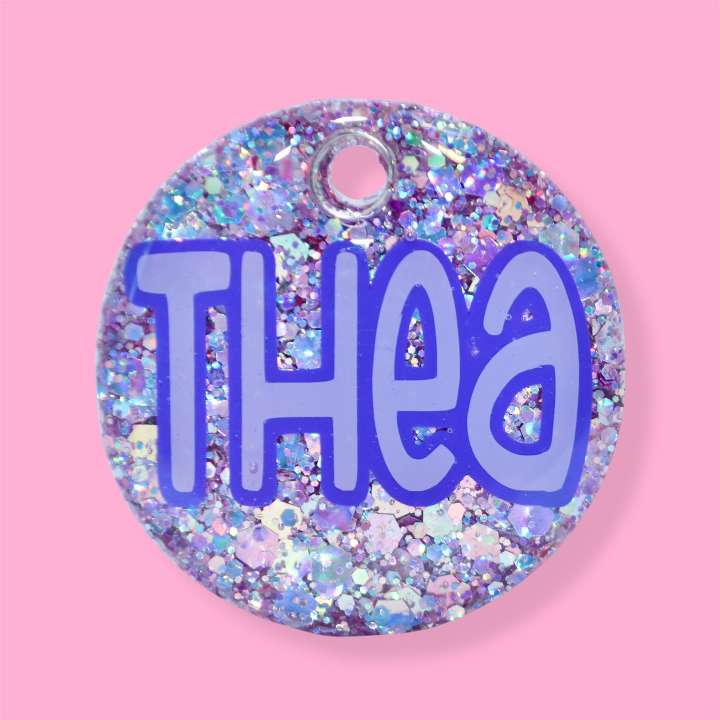 The Thea Glitter Tag