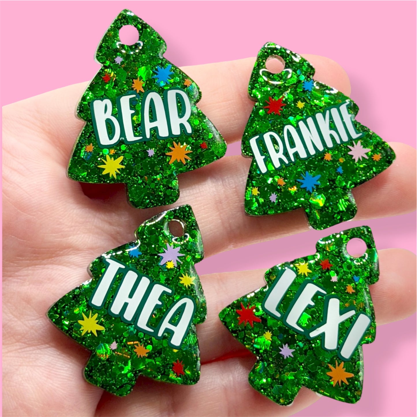 Christmas Tree Shape Tag