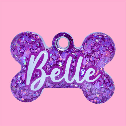 Perfect Purple Glitter Tag