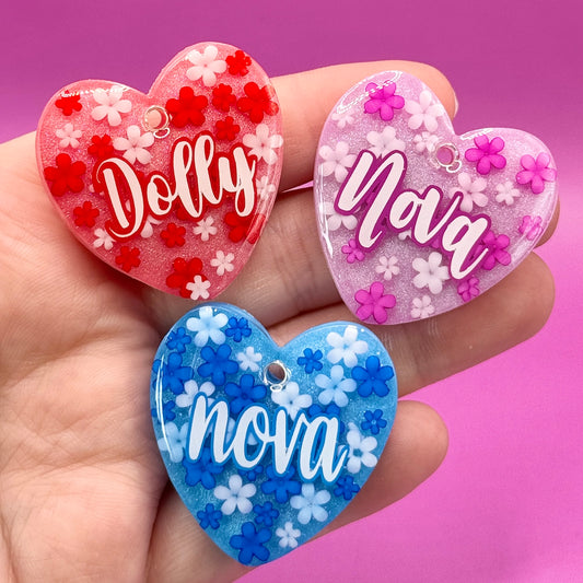 HEART SHAPED PRETTY PETALS TAG