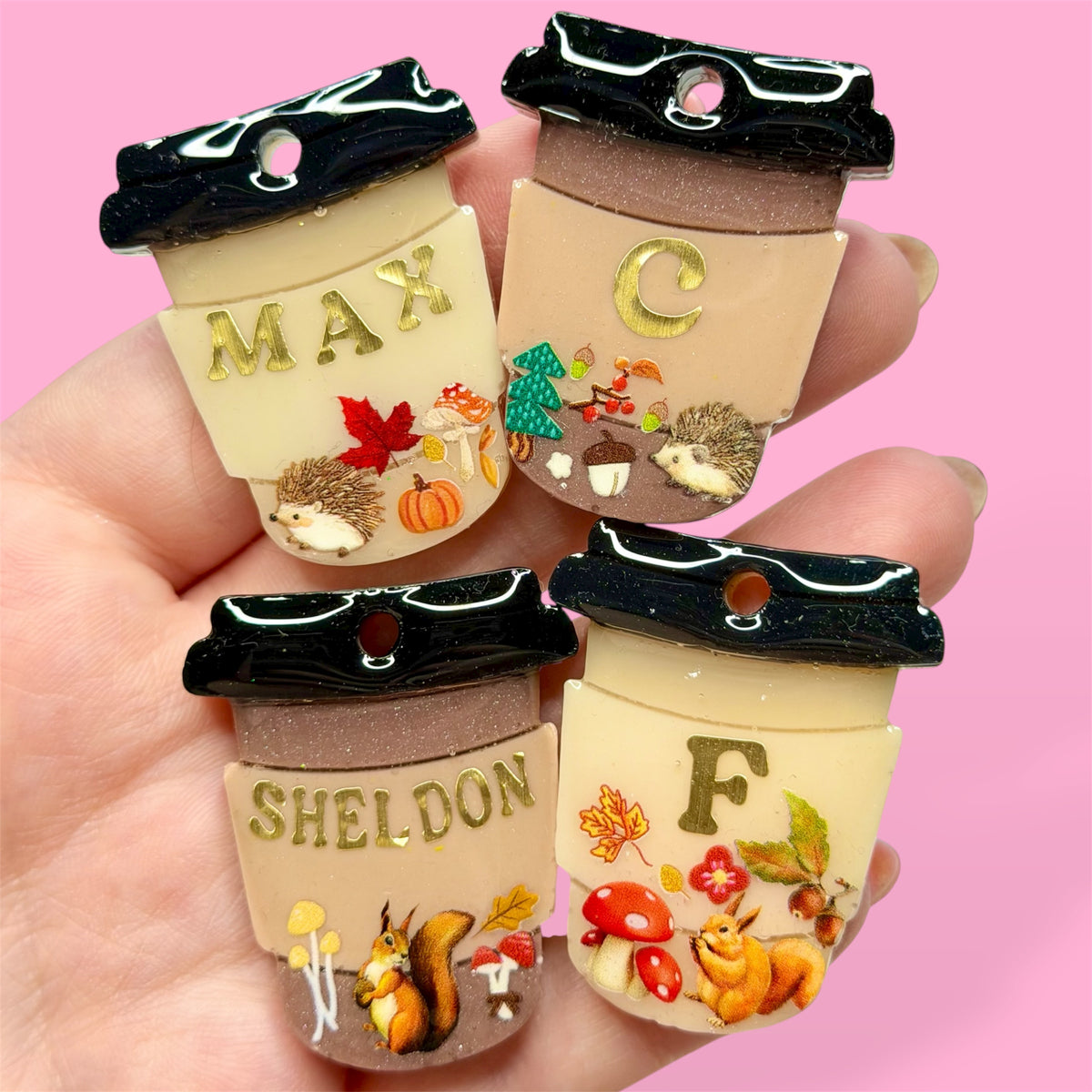 Autumn Coffee Cup Tag