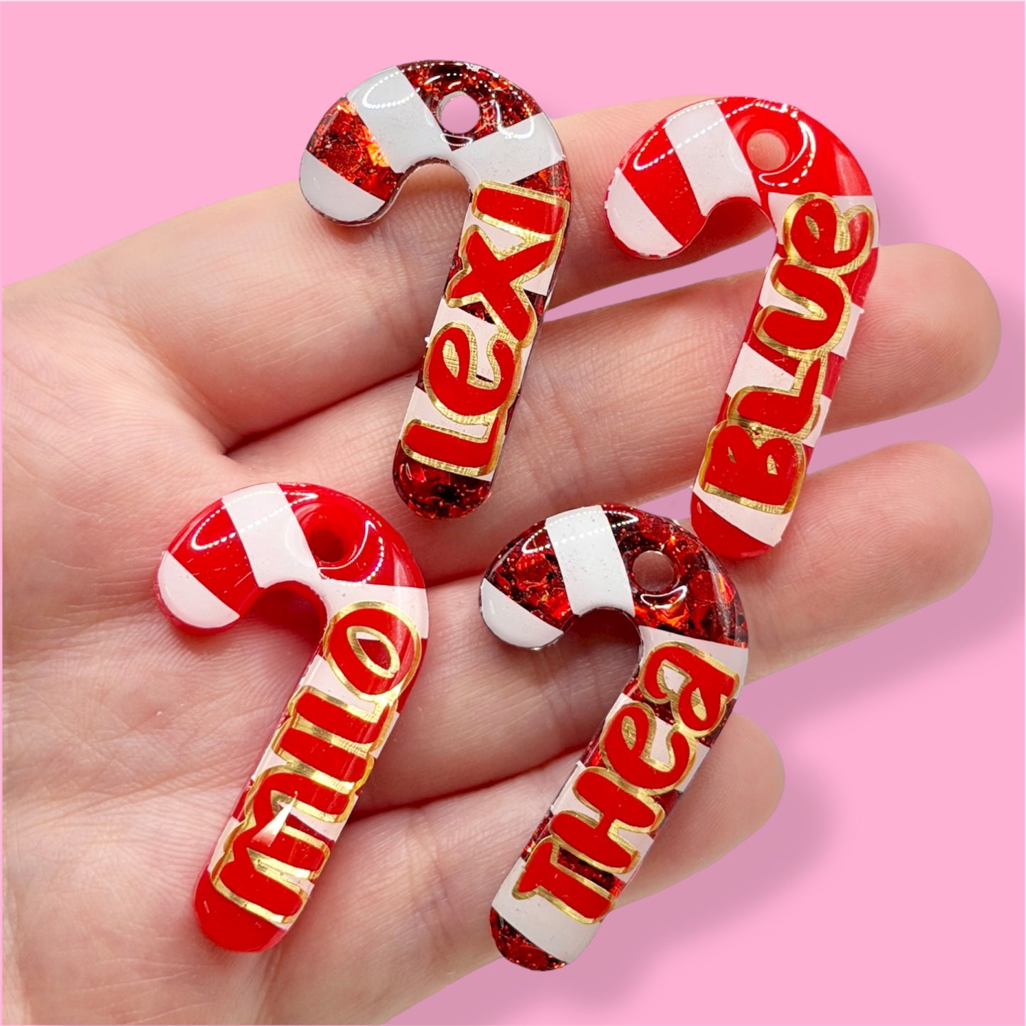 Candy Cain Shape Tag