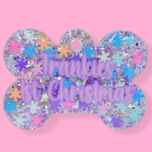 Colourful Snowflakes Tag