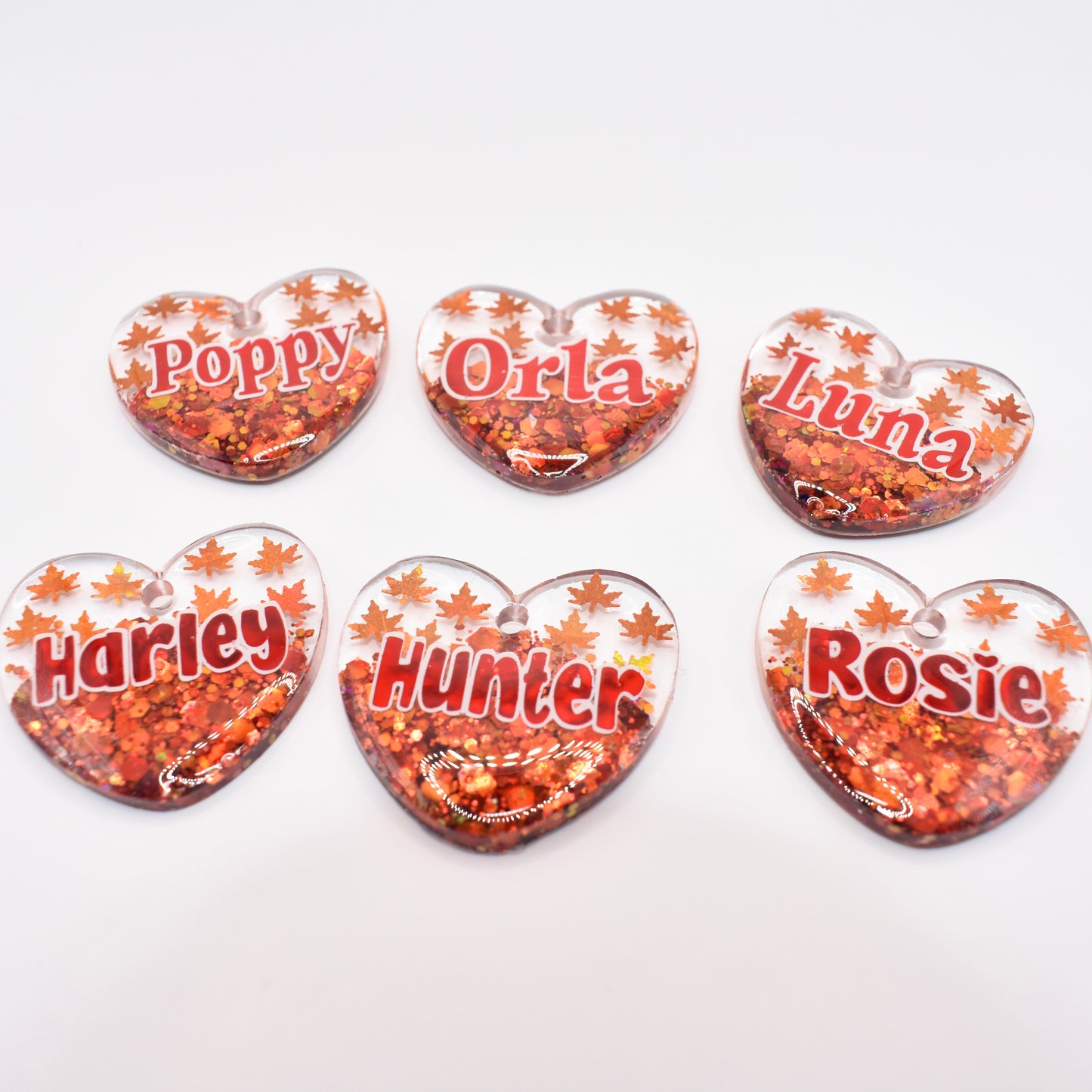 Heart Shape Autumn Leaf Tag