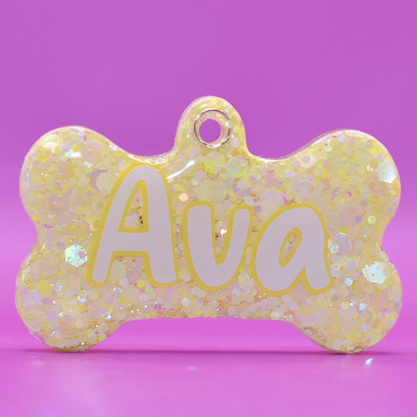 Pastel Yellow Glitter