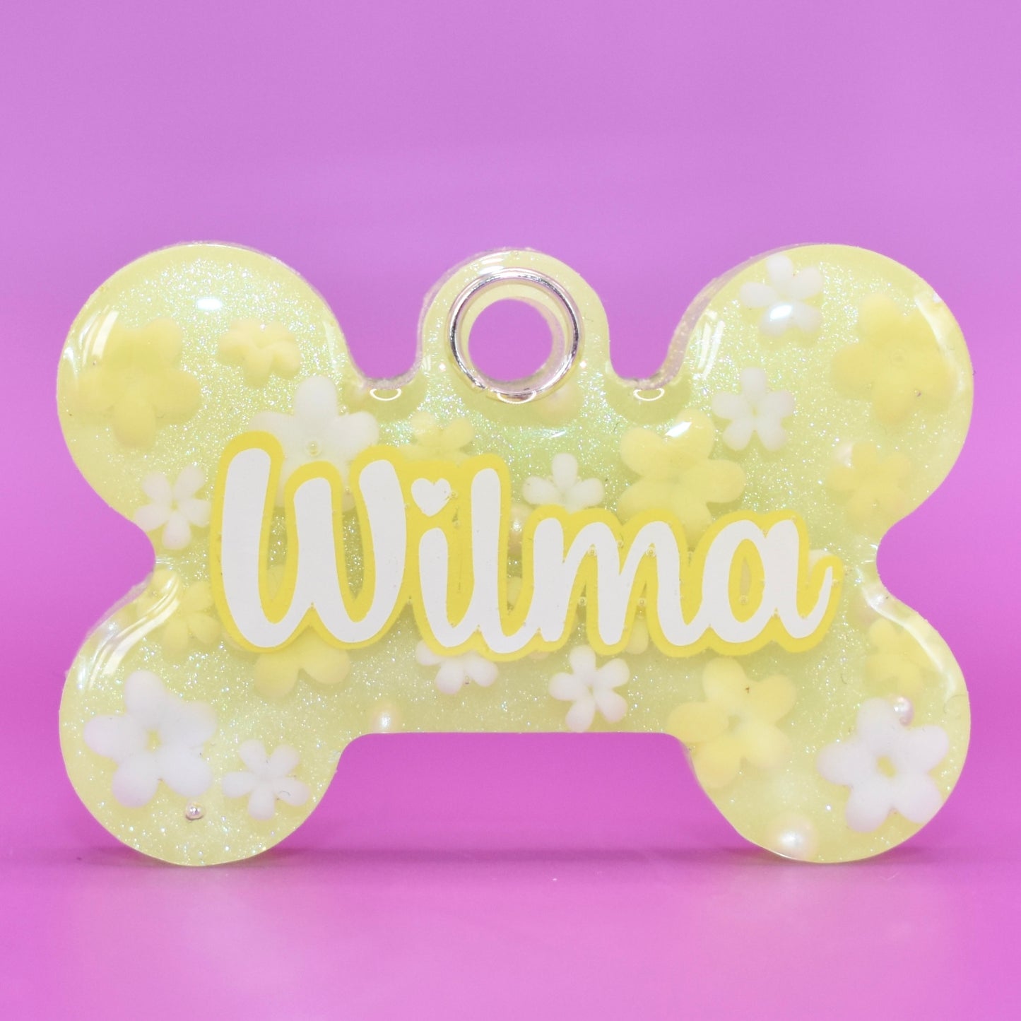 YELLOW PRETTY PETALS TAG