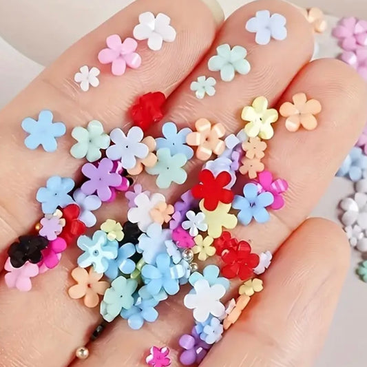 MULTICOLOURED PRETTY PETALS TAG (choose your base colour)
