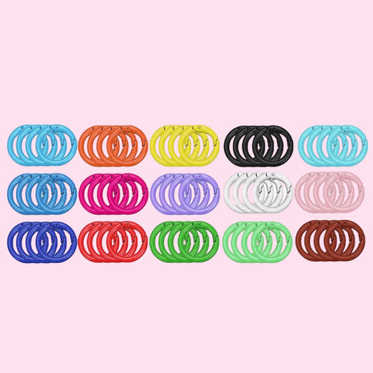 MEDIUM COLOURED O RING CLIP