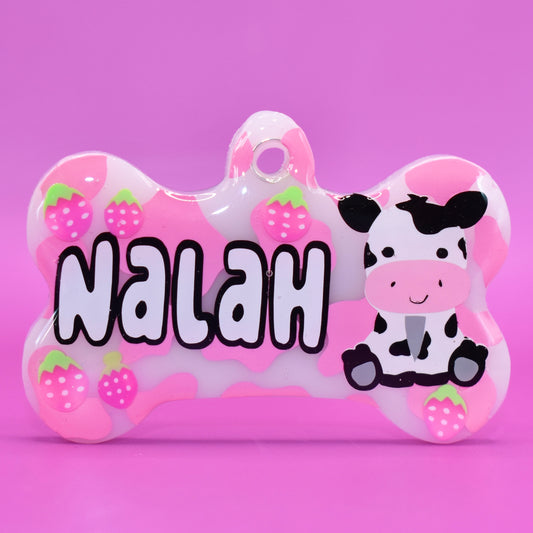 STRAWBERRY COW TAG