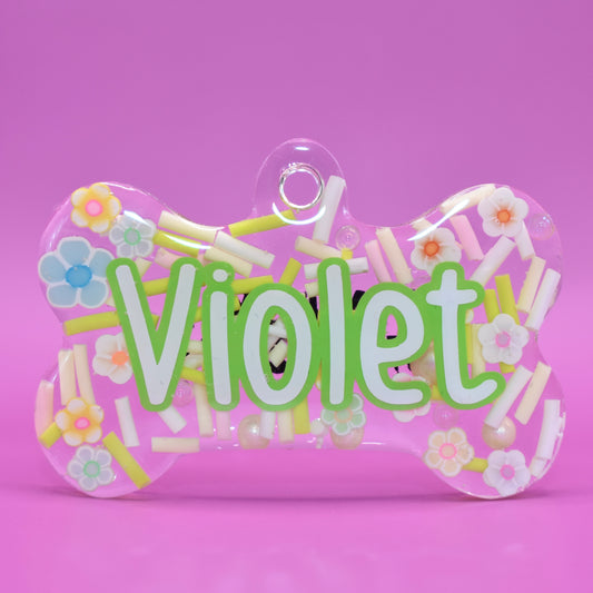 PRETTY FLORAL TAG