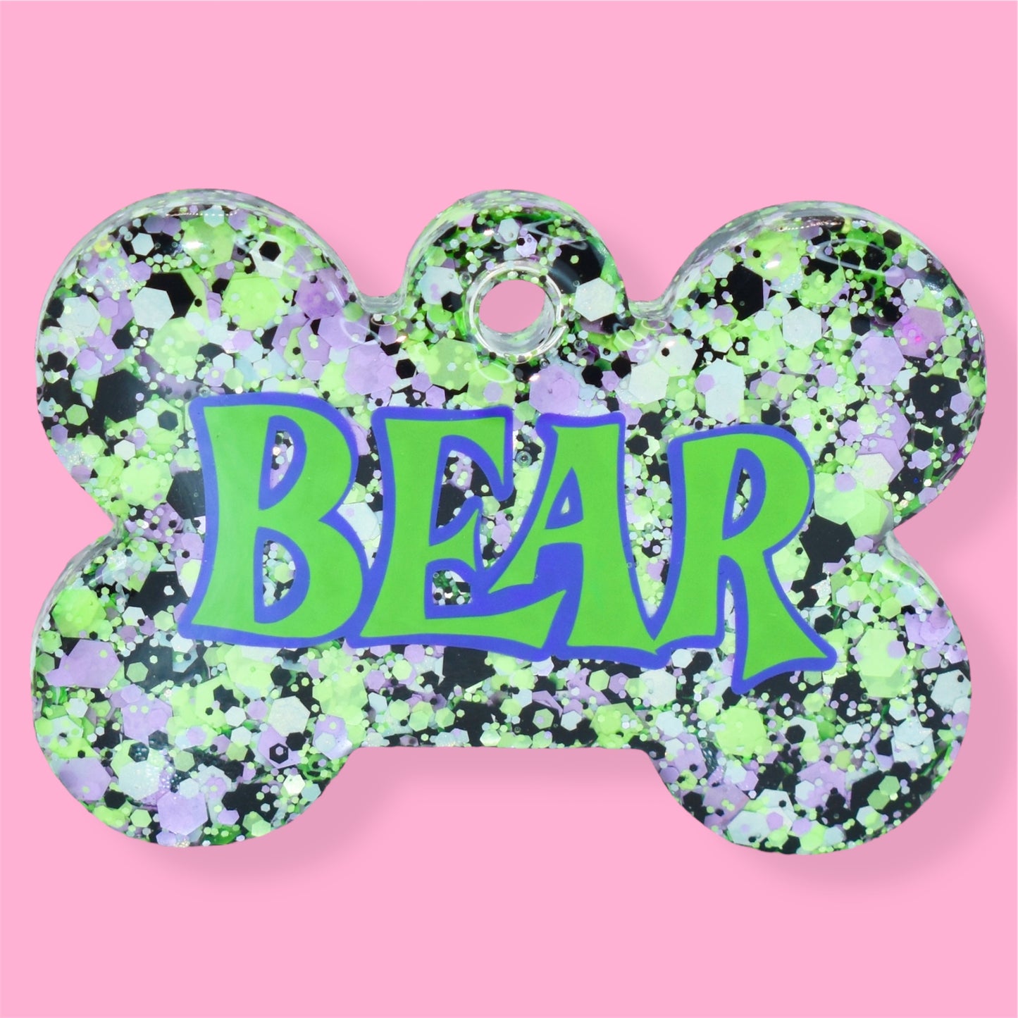 Monster Mash Glitter Tag