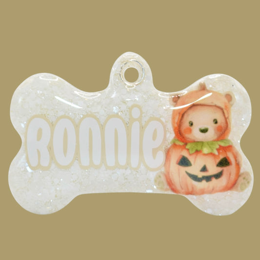 Teddy Pumpkin Tag