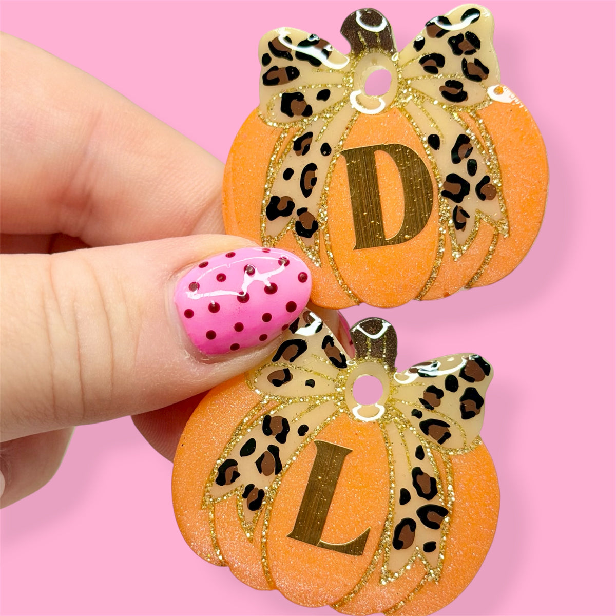 Pumpkin Bow Tag
