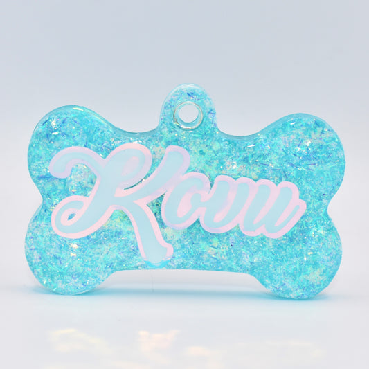 EMERALD BLIZZARD GLITTER TAG