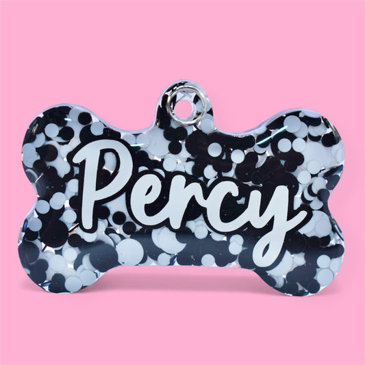 Cruella Dotty Glitter Tag