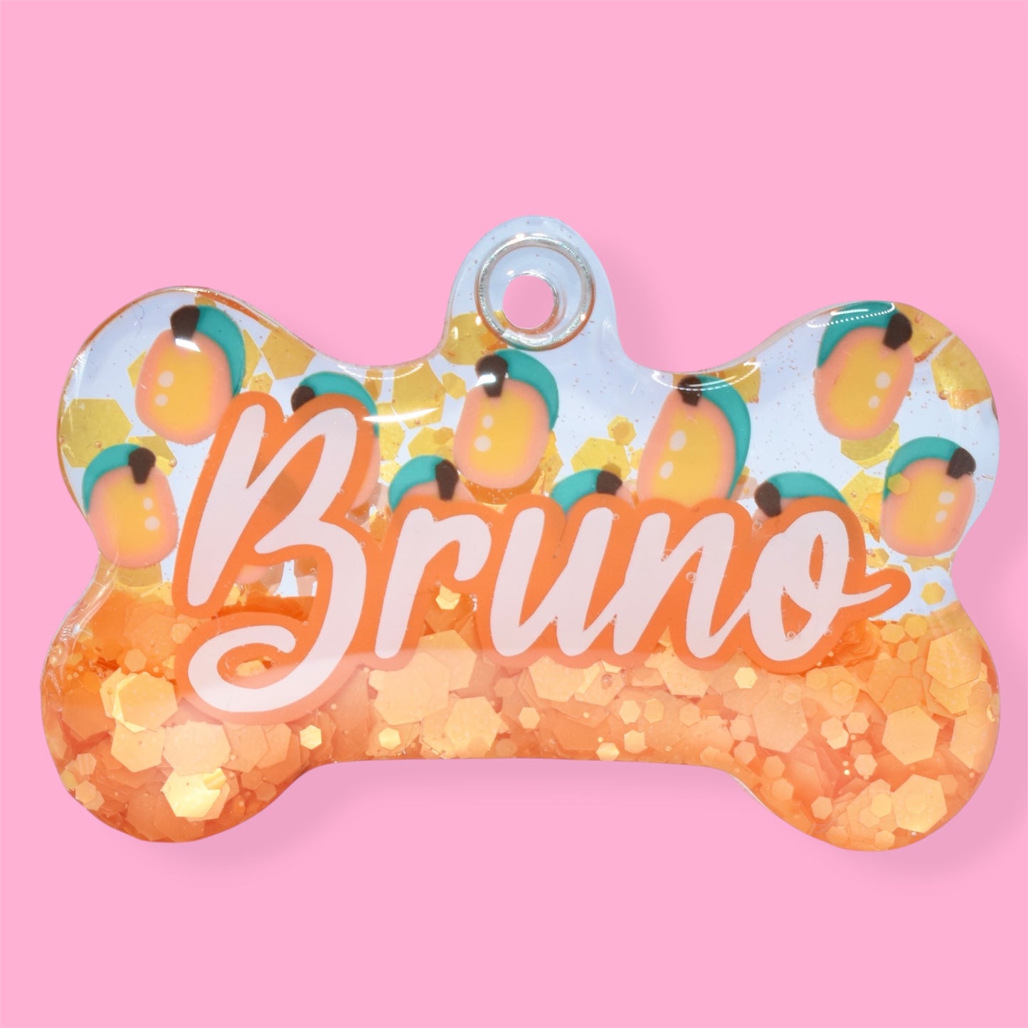 Mango Half Glitter Tag