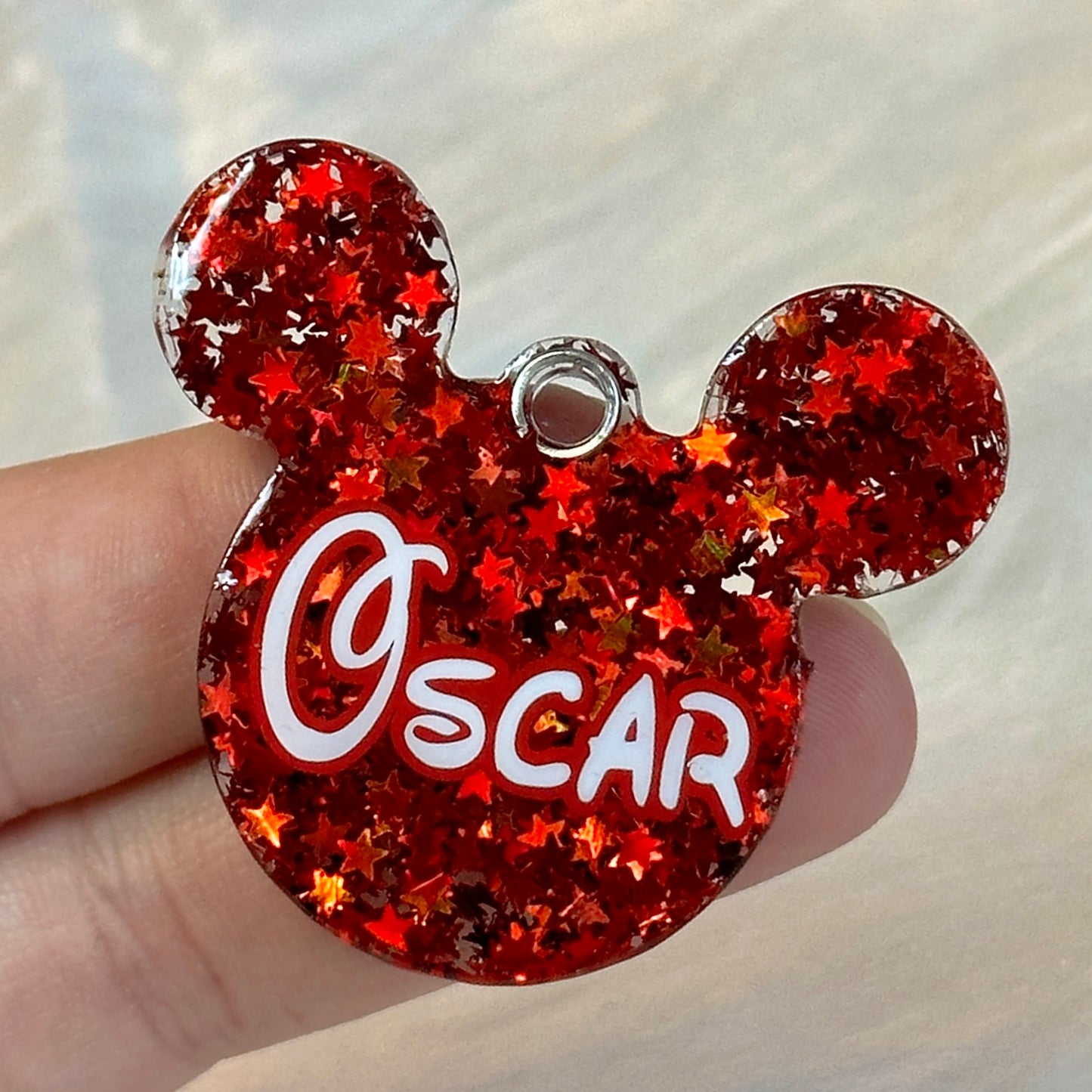 MICKEY MOUSE SHAPED TAG